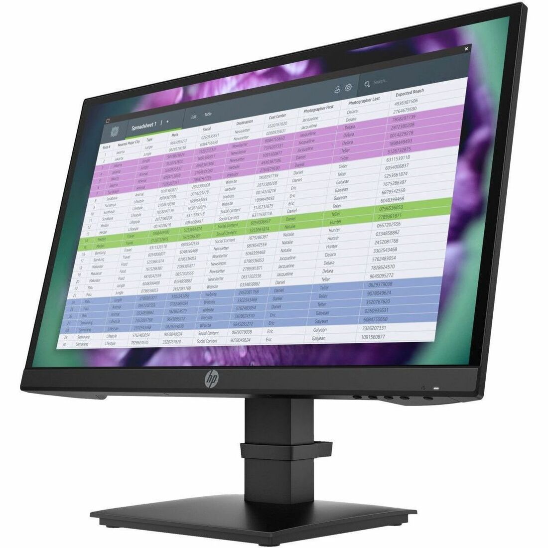 HPI SOURCING - NEW P22 G4 22" Class Full HD LED Monitor - 16:9 - Black