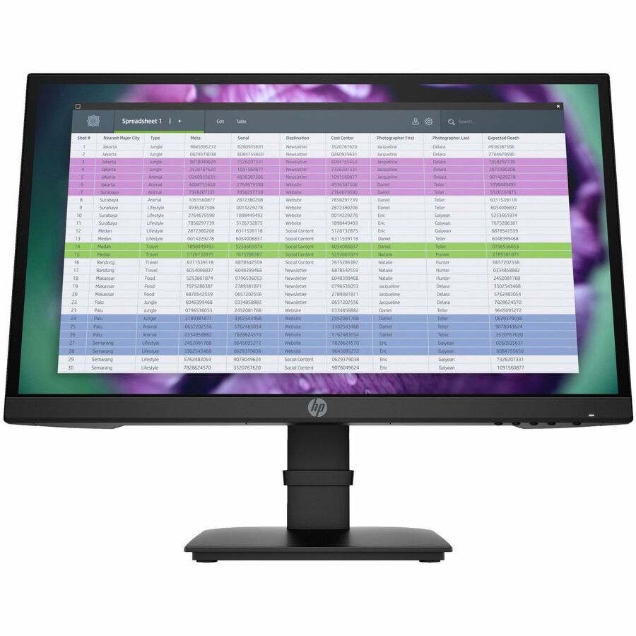 HPI SOURCING - NEW P22 G4 22" Class Full HD LED Monitor - 16:9 - Black