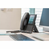 Poly CCX 500 IP Phone - Corded - Corded - Bluetooth - Desktop, Wall Mountable - Black - TAA Compliant