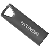 Hyundai Bravo Deluxe 32GB High Speed Fast USB 2.0 Flash Memory Drive Thumb Drive Metal, Space Grey