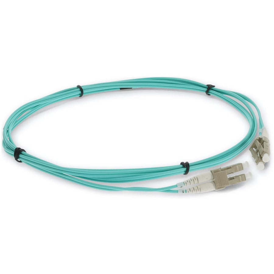 AddOn 2m LC (Male) to LC (Male) Aqua OM3 Duplex OFNR (Riser-Rated) Straight Fiber Patch Cable