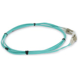 AddOn 2m LC (Male) to LC (Male) Aqua OM3 Duplex OFNR (Riser-Rated) Straight Fiber Patch Cable