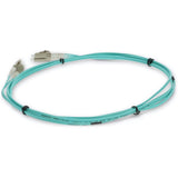 AddOn 2m LC (Male) to LC (Male) Aqua OM3 Duplex OFNR (Riser-Rated) Straight Fiber Patch Cable