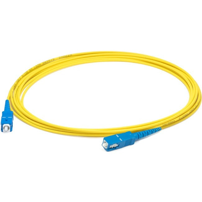 AddOn 1m SC (Male) to SC (Male) Straight Yellow OS2 Simplex Plenum Fiber Patch Cable