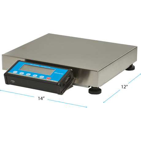 Brecknell PS-USB Portable Shipping Scale, 150LB Capacity, Emulation Protocols, LCD Screen, Aluminum and Steel Construction