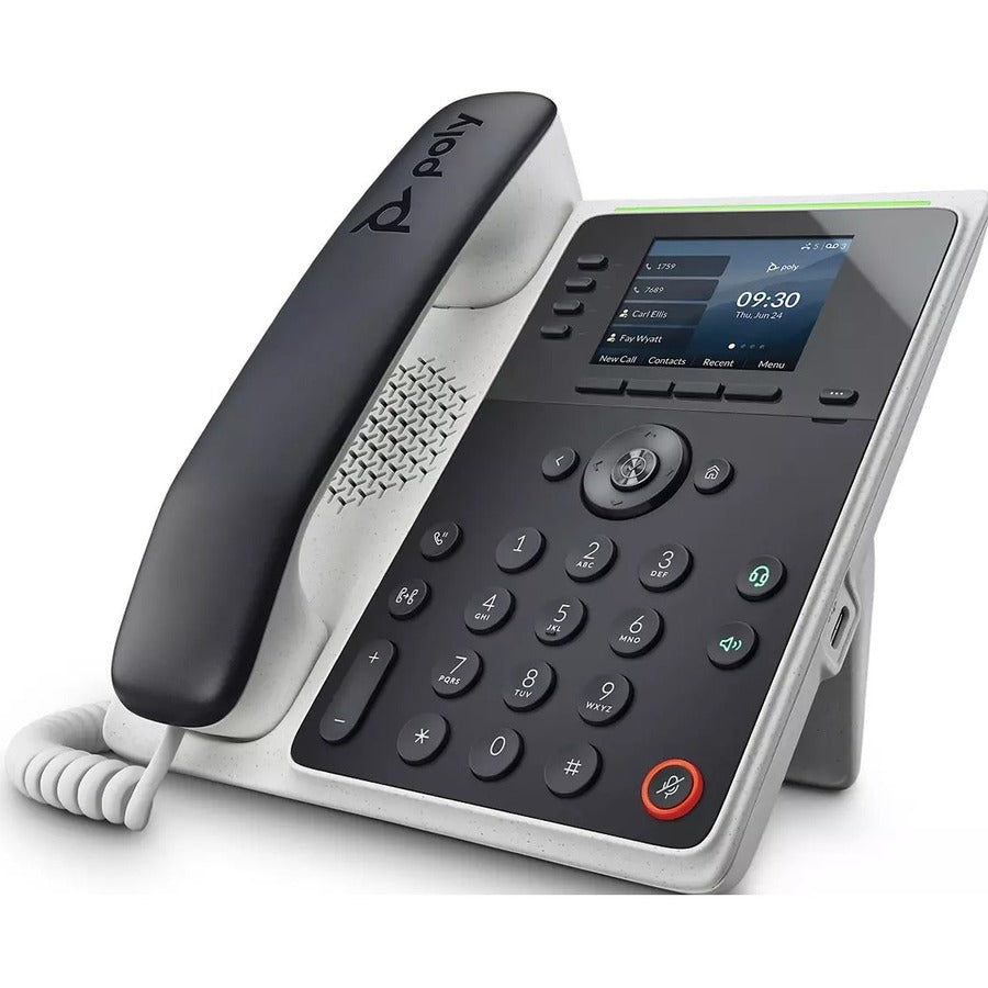 Poly Edge E220 IP Phone - Corded - Corded - Bluetooth, NFC - Desktop, Wall Mountable