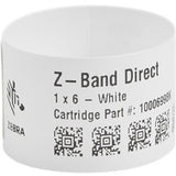 Zebra Wristband Polypropylene 1 x 11in Direct Thermal Zebra Z-Band Direct HC100