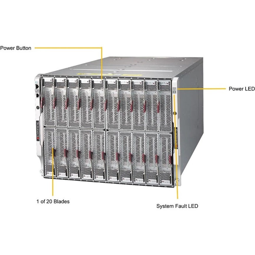 Supermicro SuperBlade SBI-4119MG-X Barebone System - Blade - Socket H4 LGA-1151 - 1 x Processor Support