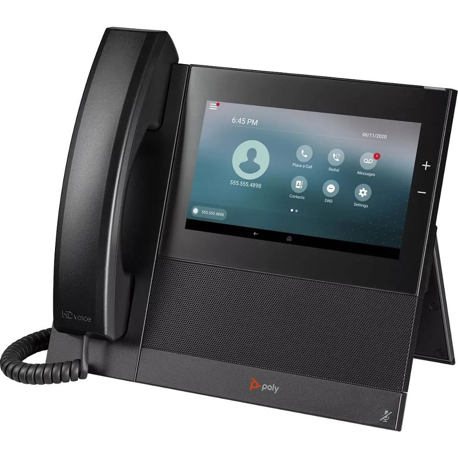 Poly CCX 600 IP Phone - Corded - Wi-Fi, Bluetooth - Desktop, Wall Mountable