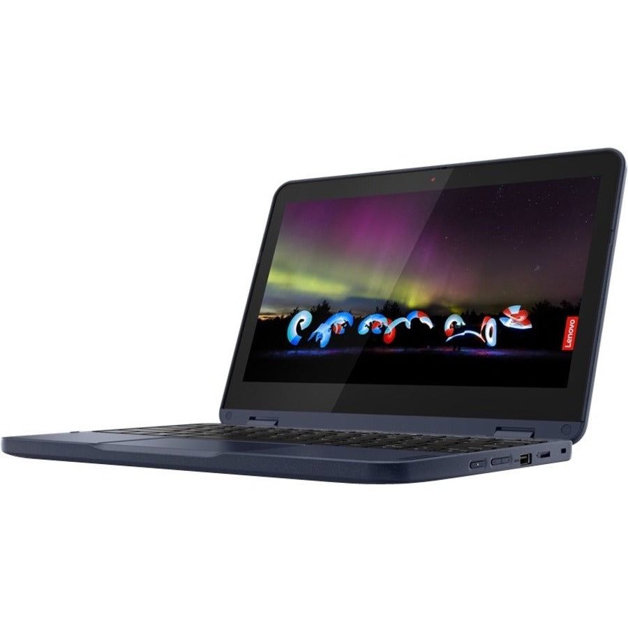 Lenovo 500w Gen 3 82J3001AUS 11.6" Touchscreen Convertible 2 in 1 Notebook - HD - 1366 x 768 - Intel Celeron N5100 Quad-core (4 Core) 1.10 GHz - 4 GB Total RAM - 4 GB On-board Memory - 128 GB SSD - Abyss Blue