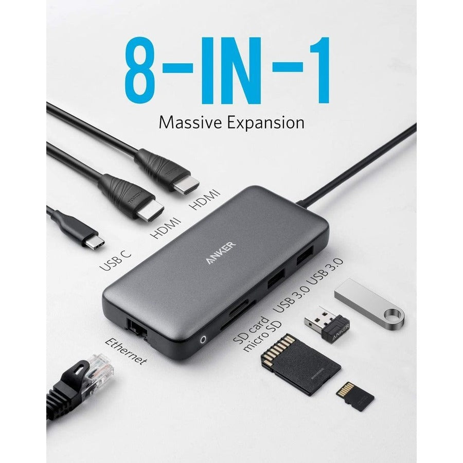 ANKER PowerExpand 8-in-1 USB-C PD Media Hub