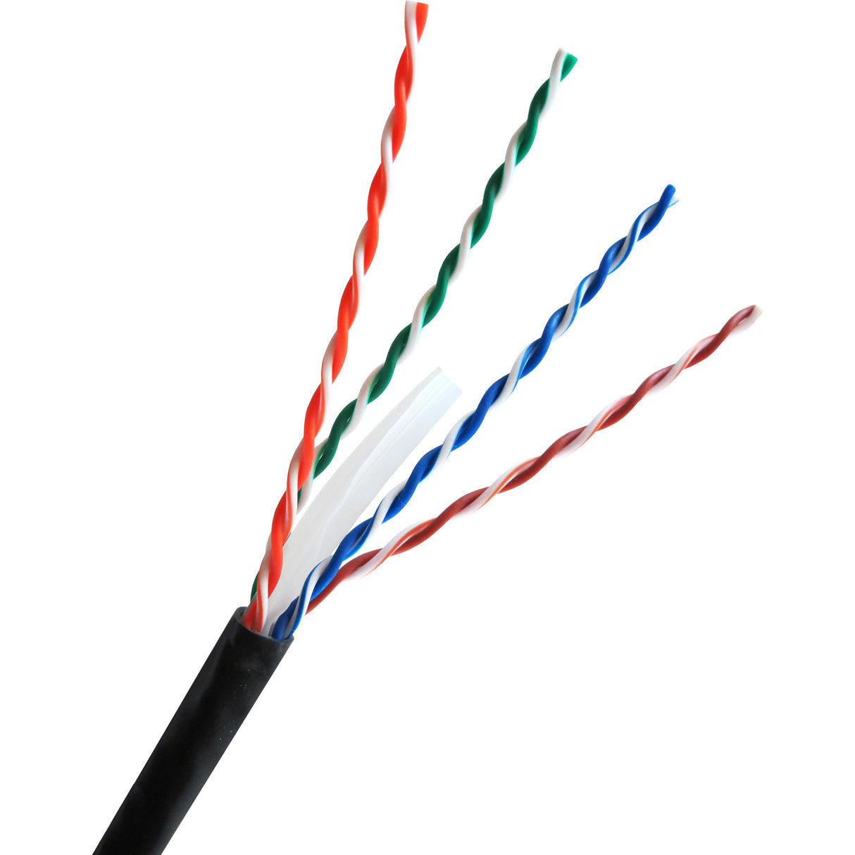 Comprehensive Cat 6 550 MHz UTP Solid Black Bulk Cable 1000ft