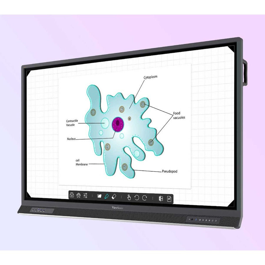 ViewSonic ViewBoard IFP7552-E1 - 4K Interactive Display with WiFi Adapter and Fixed Wall Mount - 400 cd/m2 - 75"