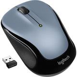 Logitech M325 Wireless Mouse, 2.4 GHz with USB Unifying Receiver, 1000 DPI Optical Tracking, 18-Month Life Battery, PC / Mac / Laptop / Chromebook (LIGHT SILVER)