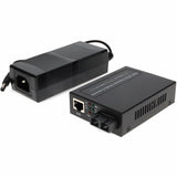 AddOn 10/100Base-TX(RJ-45) to 100Base-LX(SC) SMF 1310nm 20km POE Media Converter