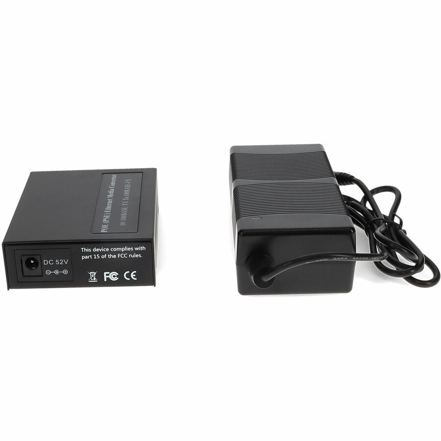 AddOn 10/100Base-TX(RJ-45) to 100Base-LX(SC) SMF 1310nm 20km POE Media Converter