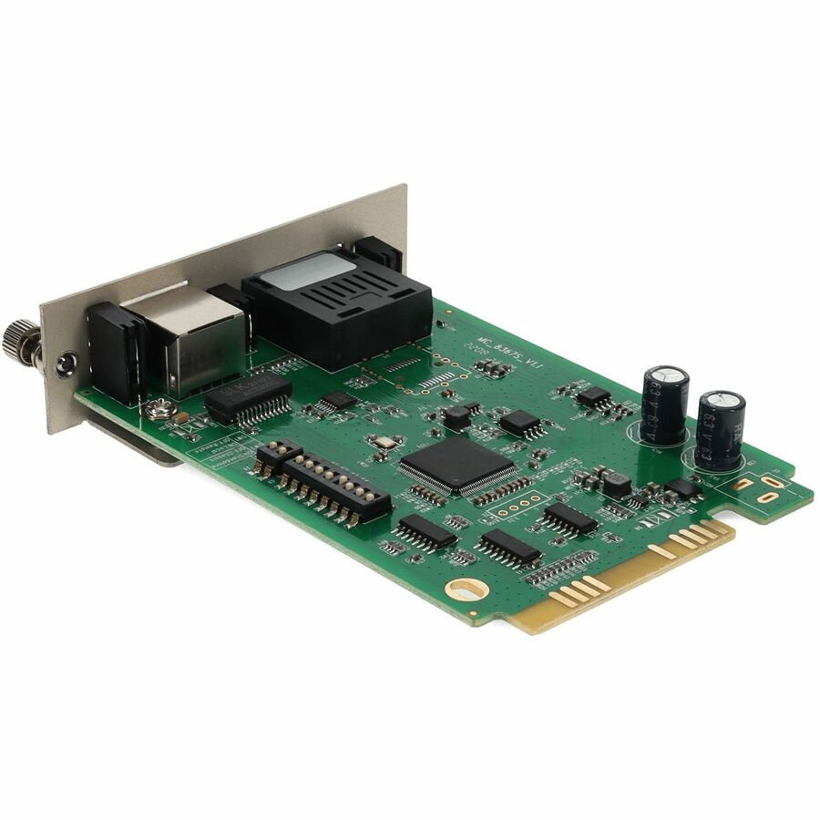 AddOn 10/100/1000Base-TX(RJ-45) to 1000Base-SX(SC) MMF 850nm 550m Media Converter Card for our rack or Standalone Systems