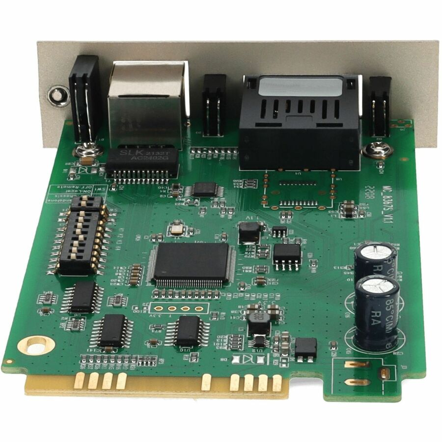 AddOn 10/100/1000Base-TX(RJ-45) to 1000Base-SX(SC) MMF 850nm 550m Media Converter Card for our rack or Standalone Systems