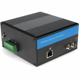 AddOn 1 10/100/1000Base-TX(RJ-45) to 1 1000Base-LX(FC) SMF 1310nm 20km Industrial Media Converter