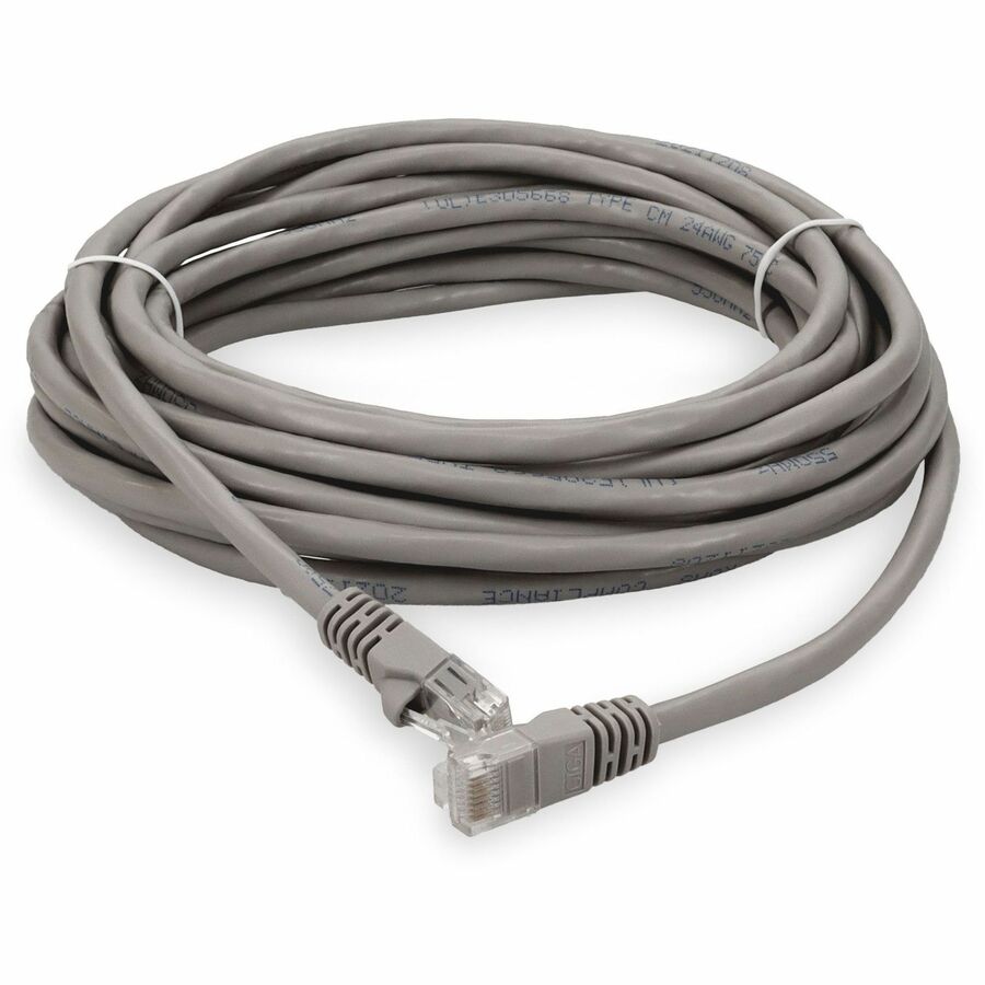 AddOn 20ft RJ-45 (Male) to RJ-45 (Male) Gray Cat6 Straight UTP PVC Copper Patch Cable