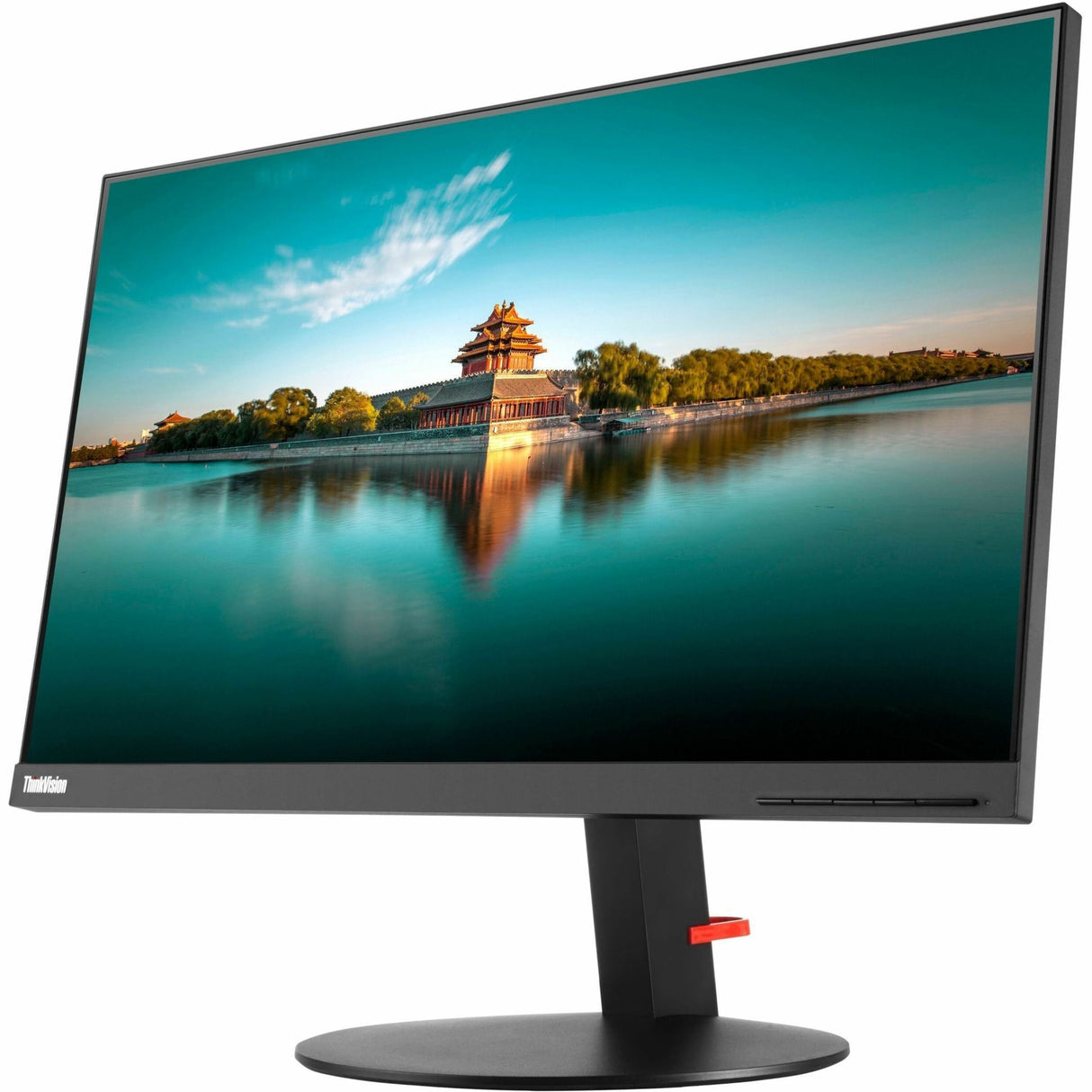 Lenovo - Open Source ThinkVision P24h-10 24" Class WQHD LED Monitor - Glossy Black