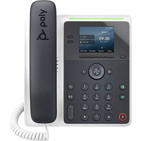 Poly Edge E100 IP Phone - Corded - Corded - NFC - Desktop, Wall Mountable - TAA Compliant