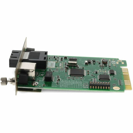 AddOn 10/100Base-TX(RJ-45) to 100Base-FX(SC) MMF 1310nm 2km Media Converter Card for our rack or Standalone Systems