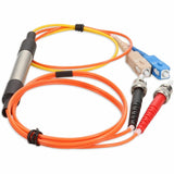 AddOn 1m SC (Male) to ST (Male) Orange OM2 & OS1 Duplex Fiber Mode Conditioning Cable