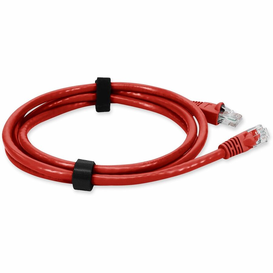 AddOn 1ft RJ-45 (Male) to RJ-45 (Male) Red Cat6 Crossover UTP PVC Copper Patch Cable