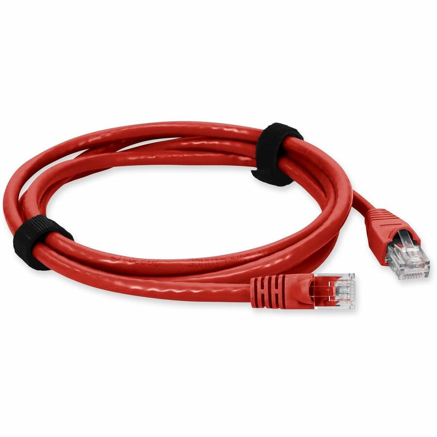 AddOn 1ft RJ-45 (Male) to RJ-45 (Male) Red Cat6 Crossover UTP PVC Copper Patch Cable