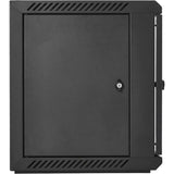 V7 9U Rack Wall Mount Glass Door Enclosure