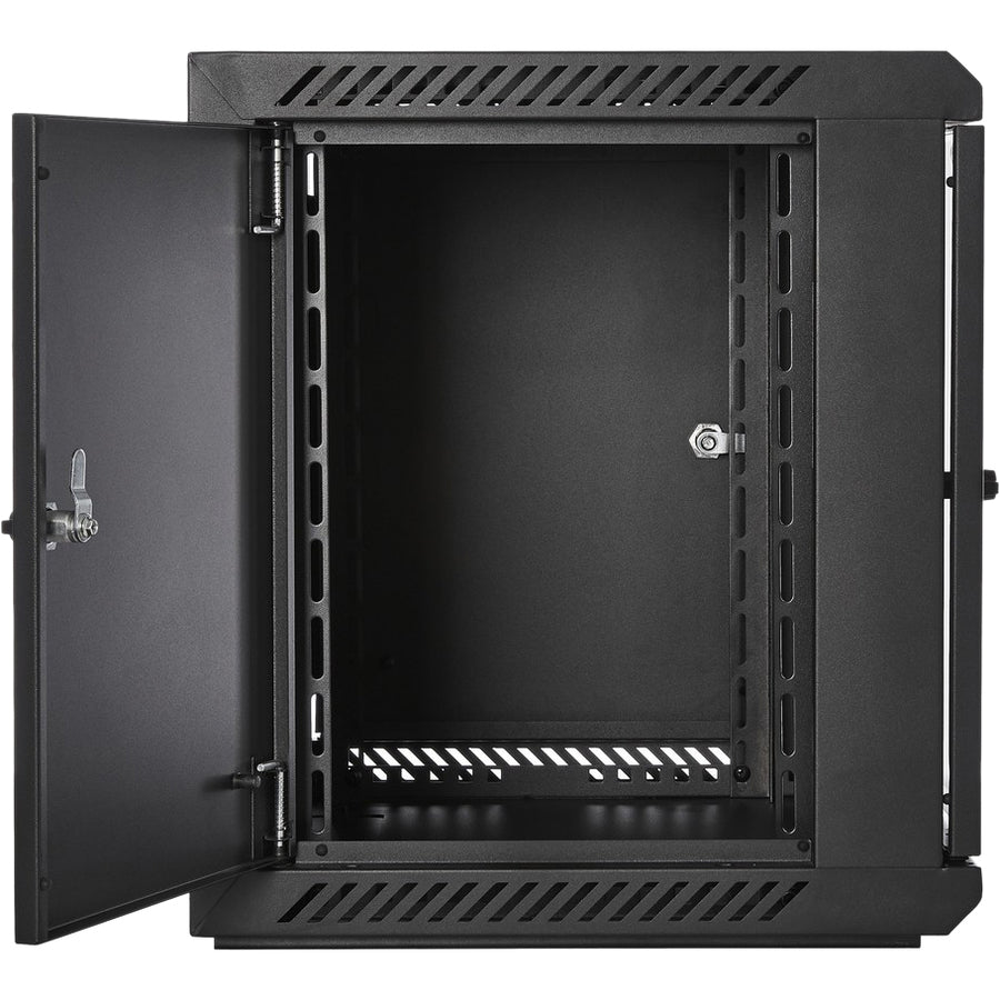 V7 9U Rack Wall Mount Glass Door Enclosure