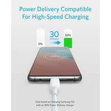 Anker PowerLine III USB-C to USB-C 2.0 Cable 6ft USB-C to USB-C Cable A8853