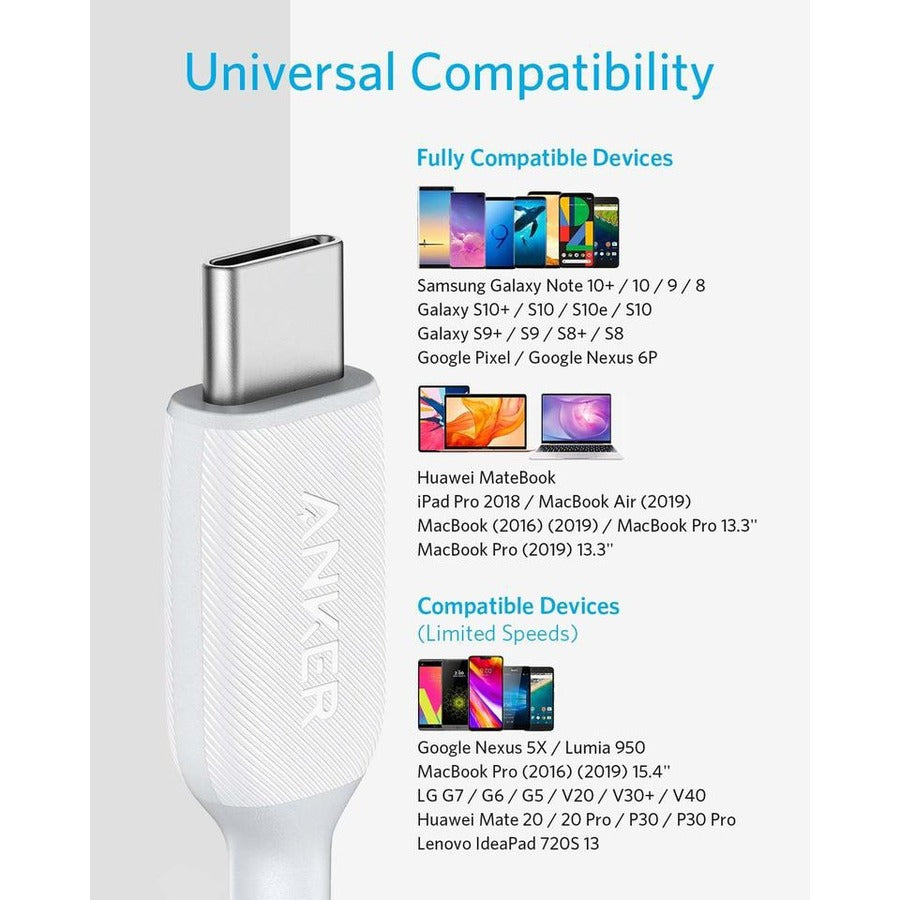 Anker PowerLine III USB-C to USB-C 2.0 Cable 6ft USB-C to USB-C Cable A8853