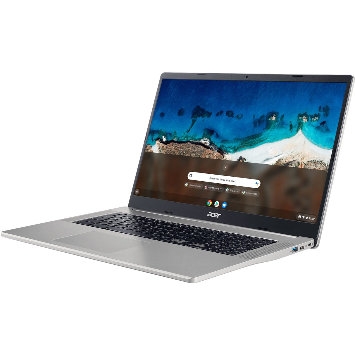 Acer CB317-1H CB317-1H-C994 17.3" Chromebook - Full HD - 1920 x 1080 - Intel Celeron N4500 Dual-core (2 Core) 1.10 GHz - 4 GB Total RAM - 64 GB Flash Memory - Sparkly Silver