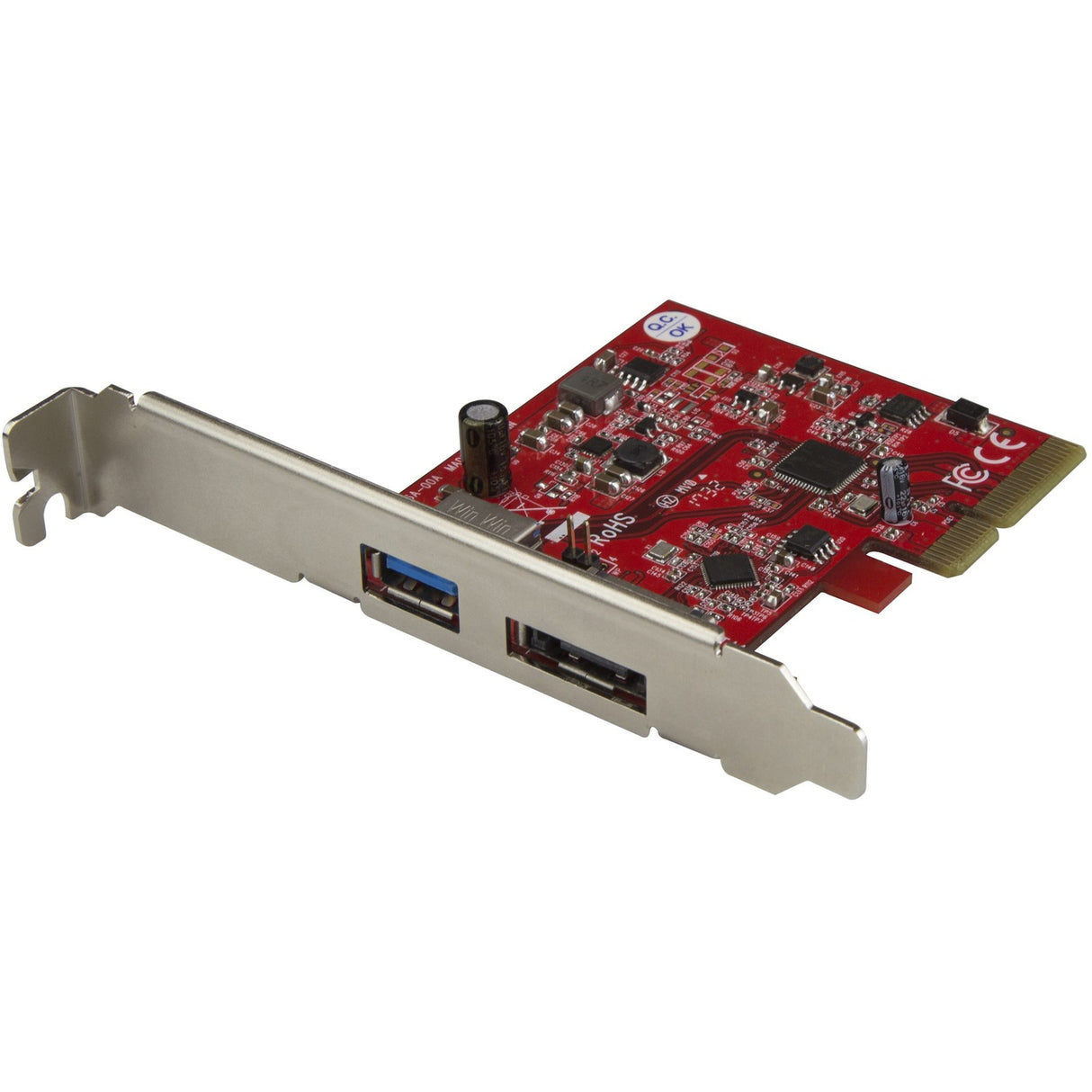 StarTech.com 2 Port USB 3.1 (10Gbps) + eSATA PCI Express Card - 1x USB-A + 1x eSATA - USB3.1 PCIe Card eSATA Card - USB3.1 Expansion Card