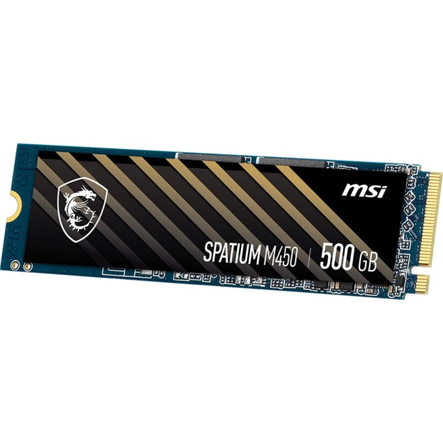 MSI SPATIUM M450 500 GB Solid State Drive - M.2 2280 Internal - PCI Express NVMe (PCI Express 4.0 x4)