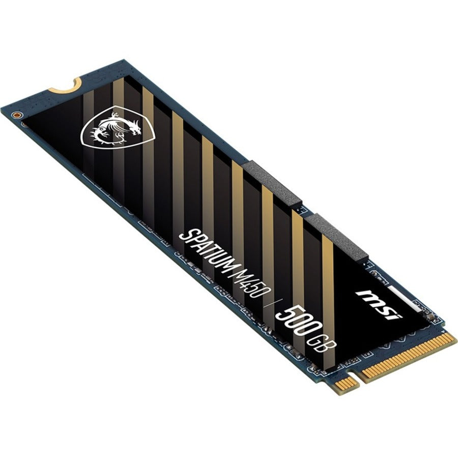 MSI SPATIUM M450 500 GB Solid State Drive - M.2 2280 Internal - PCI Express NVMe (PCI Express 4.0 x4)