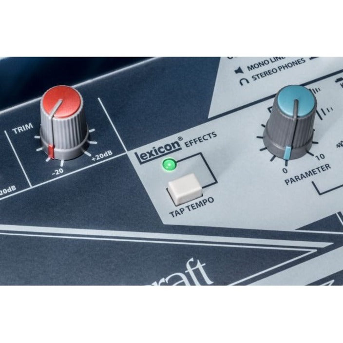 Soundcraft Small-format Analog Mixing Console with USB I/O and Lexicon Effects