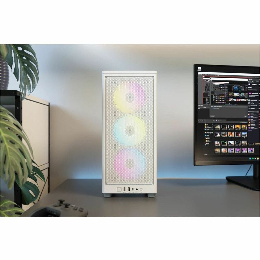 Corsair 2000D RGB AIRFLOW Mini-ITX PC Case - White