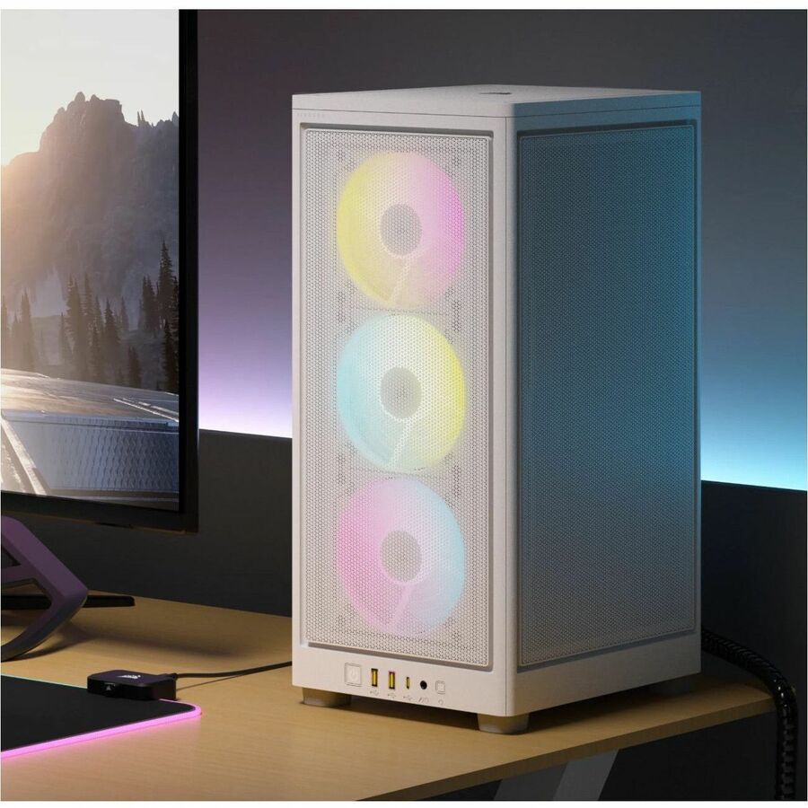 Corsair 2000D RGB AIRFLOW Mini-ITX PC Case - White