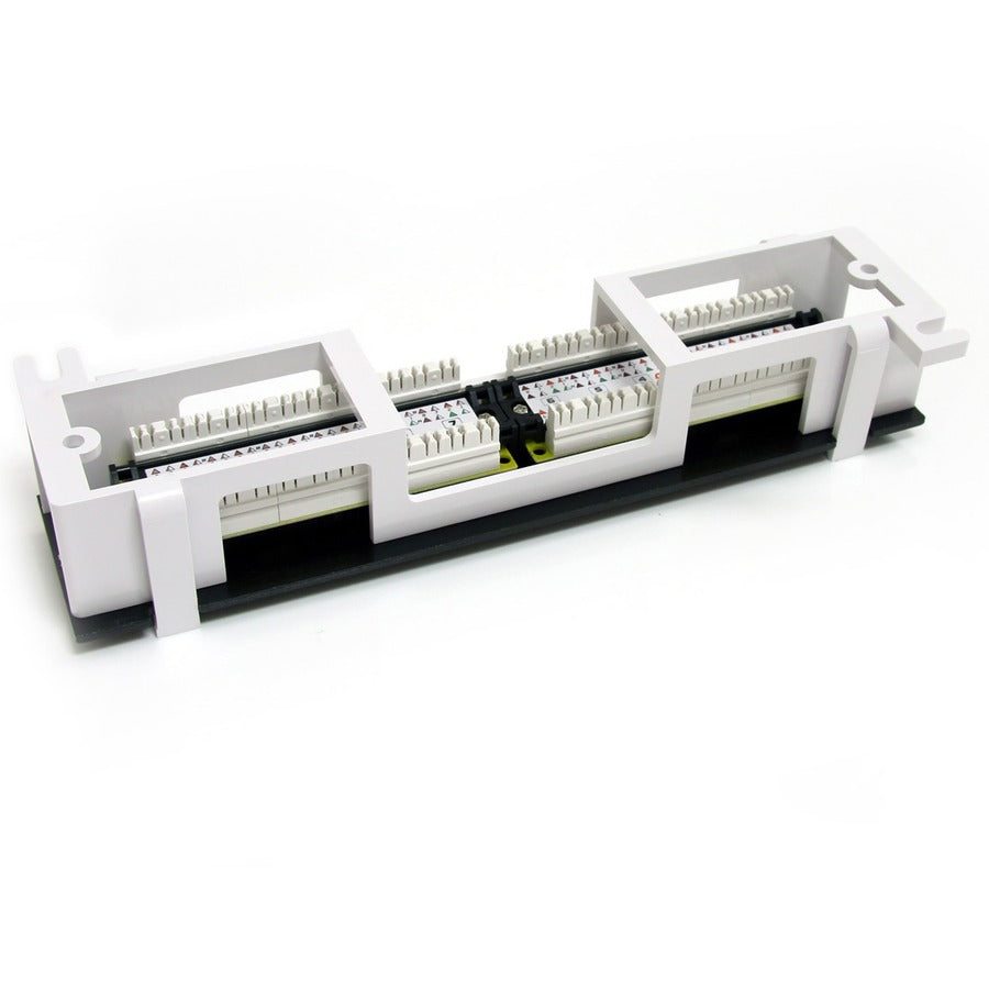 StarTech.com 12 Port 1U Wall Mount Cat 6 110 Patch Panel