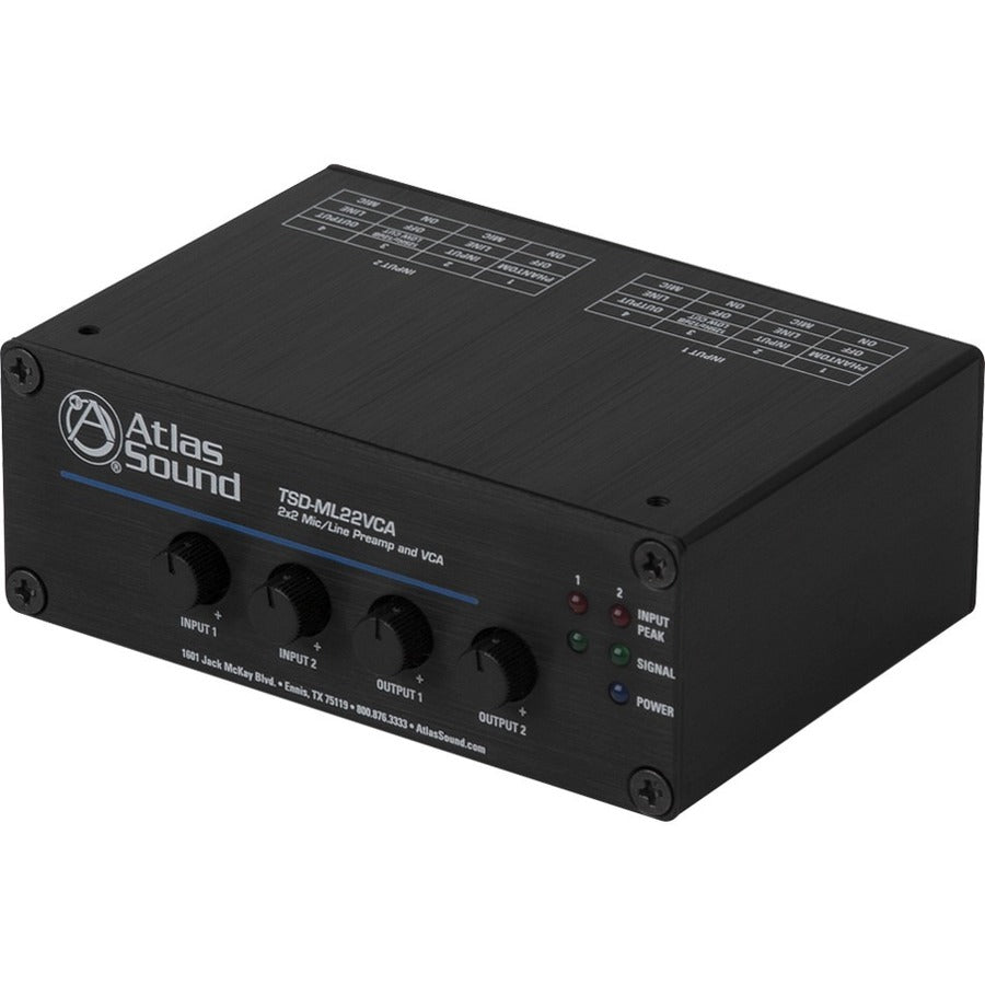 AtlasIED TSD-ML22VCA Preamplifier - Black