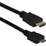 QVS High Speed HDMI to Mini HDMI with Ethernet 1080p HD Camera Cable