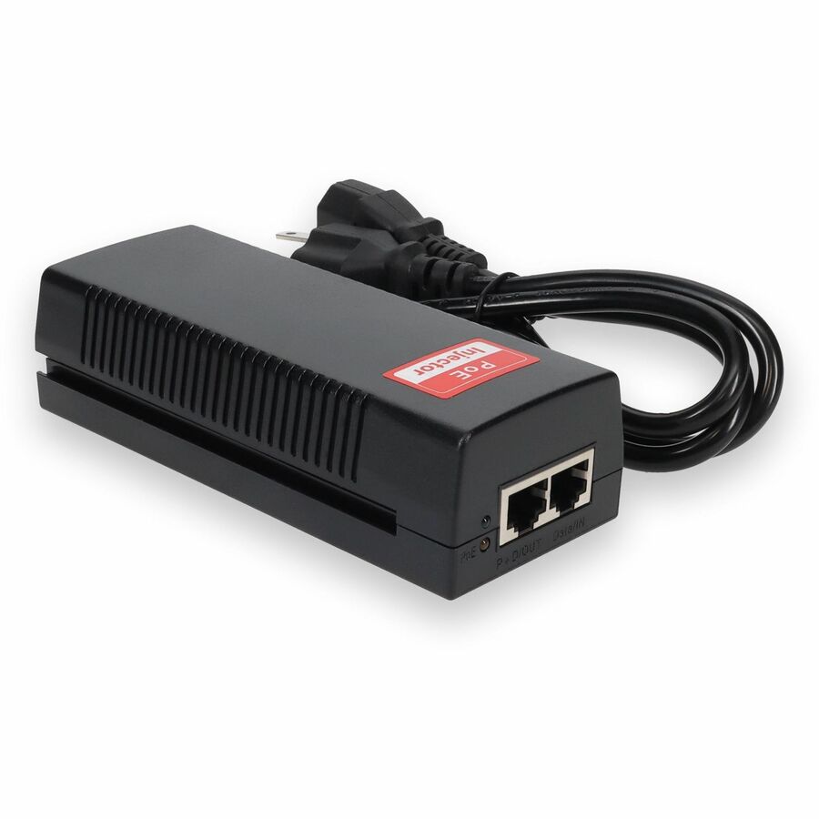 AddOn 25W POE Power Injector (IEEE802.3at 48v 25W max, 10/100Base-T)