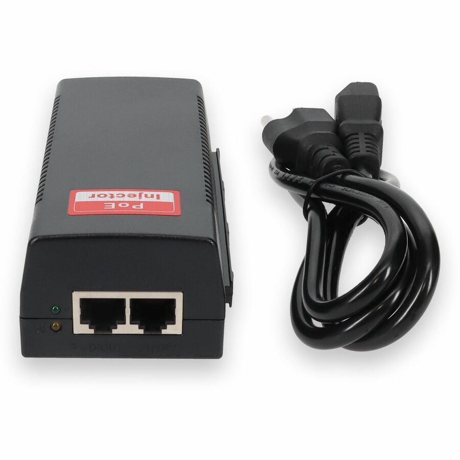 AddOn 25W POE Power Injector (IEEE802.3at 48v 25W max, 10/100Base-T)