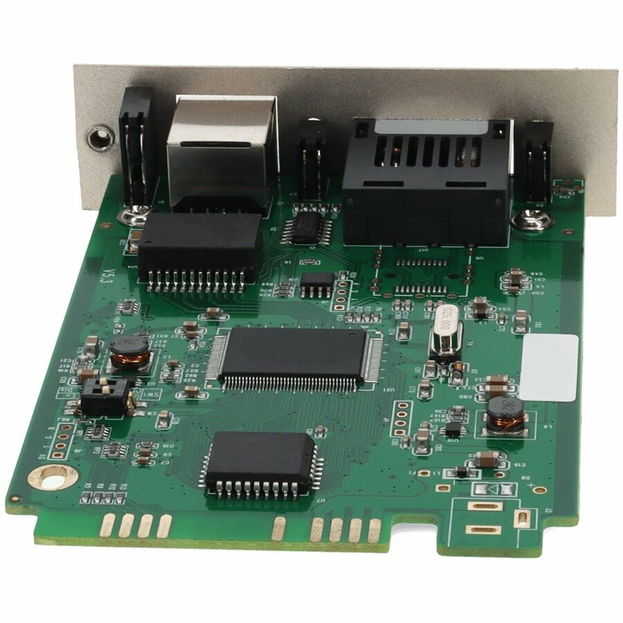 AddOn 10/100/1000Base-TX(RJ-45) to 1000Base-LX(SC) SMF 1310nm 20km Media Converter Card for our rack or Standalone Systems