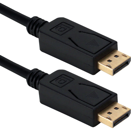 QVS 6ft DisplayPort Digital A/V Cable with Latches