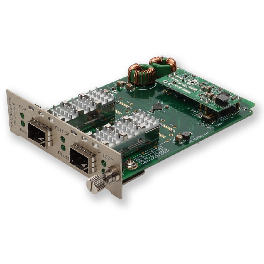 AddOn 10G OEO Converter (3R Repeater) with 2 Open SFP+ Slots Media Converter Card for our rack or Standalone Systems