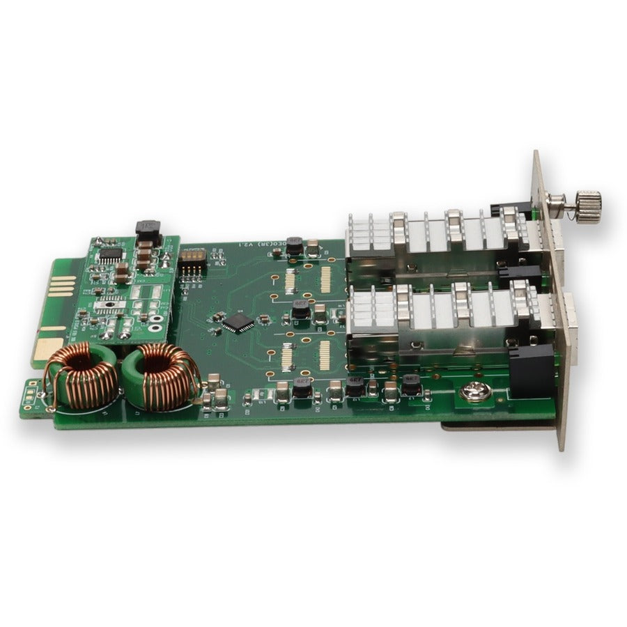 AddOn 10G OEO Converter (3R Repeater) with 2 Open SFP+ Slots Media Converter Card for our rack or Standalone Systems